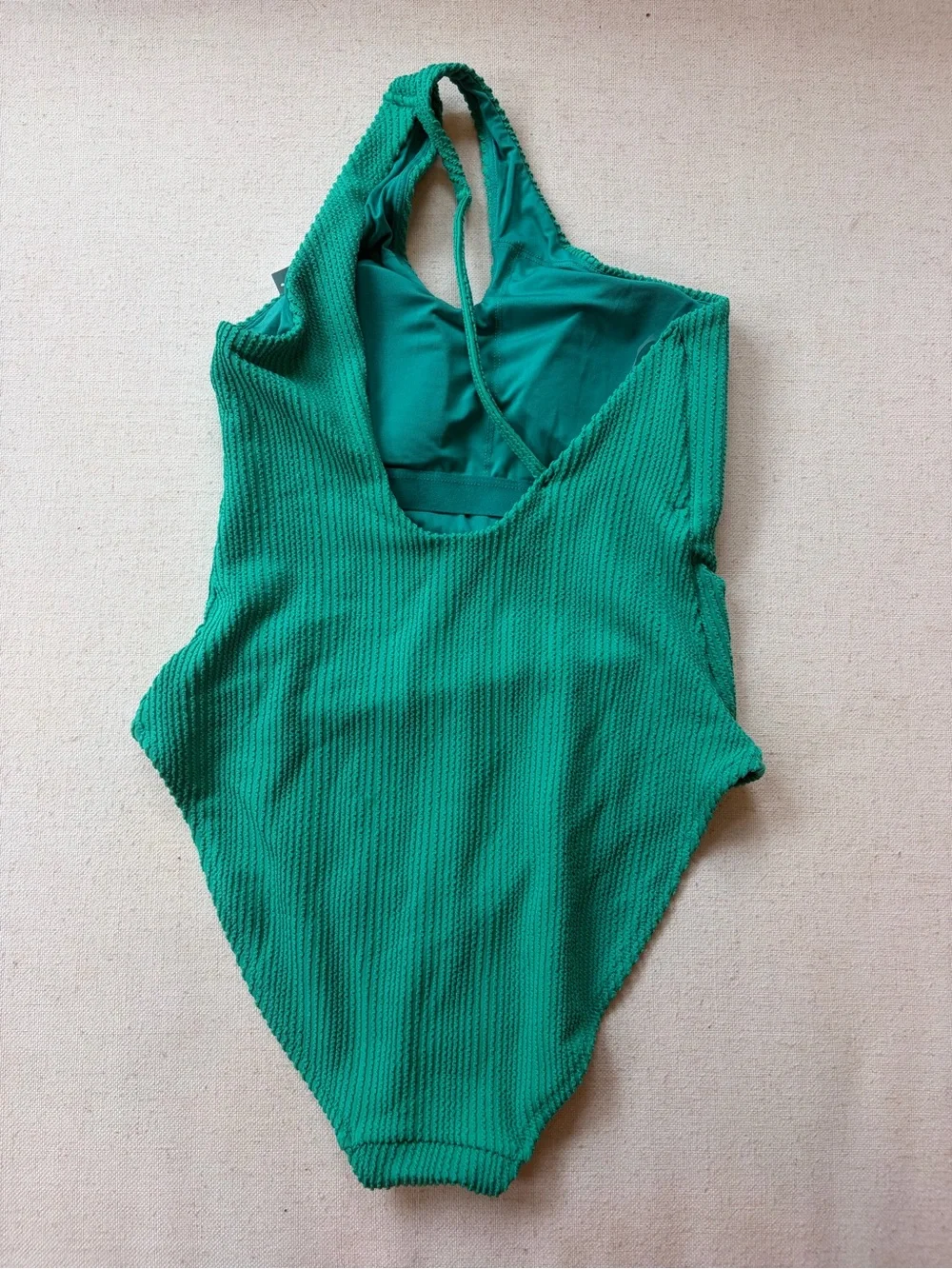 Old Navy Green Ribbed One-Piece Swimsuit for Kids